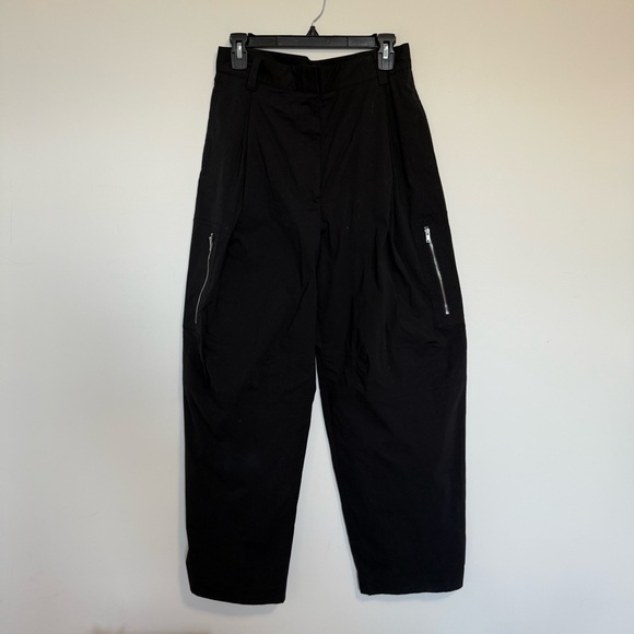 COS Utility Barrel-leg Cargo Trousers Black 6 - Picture 3 of 13